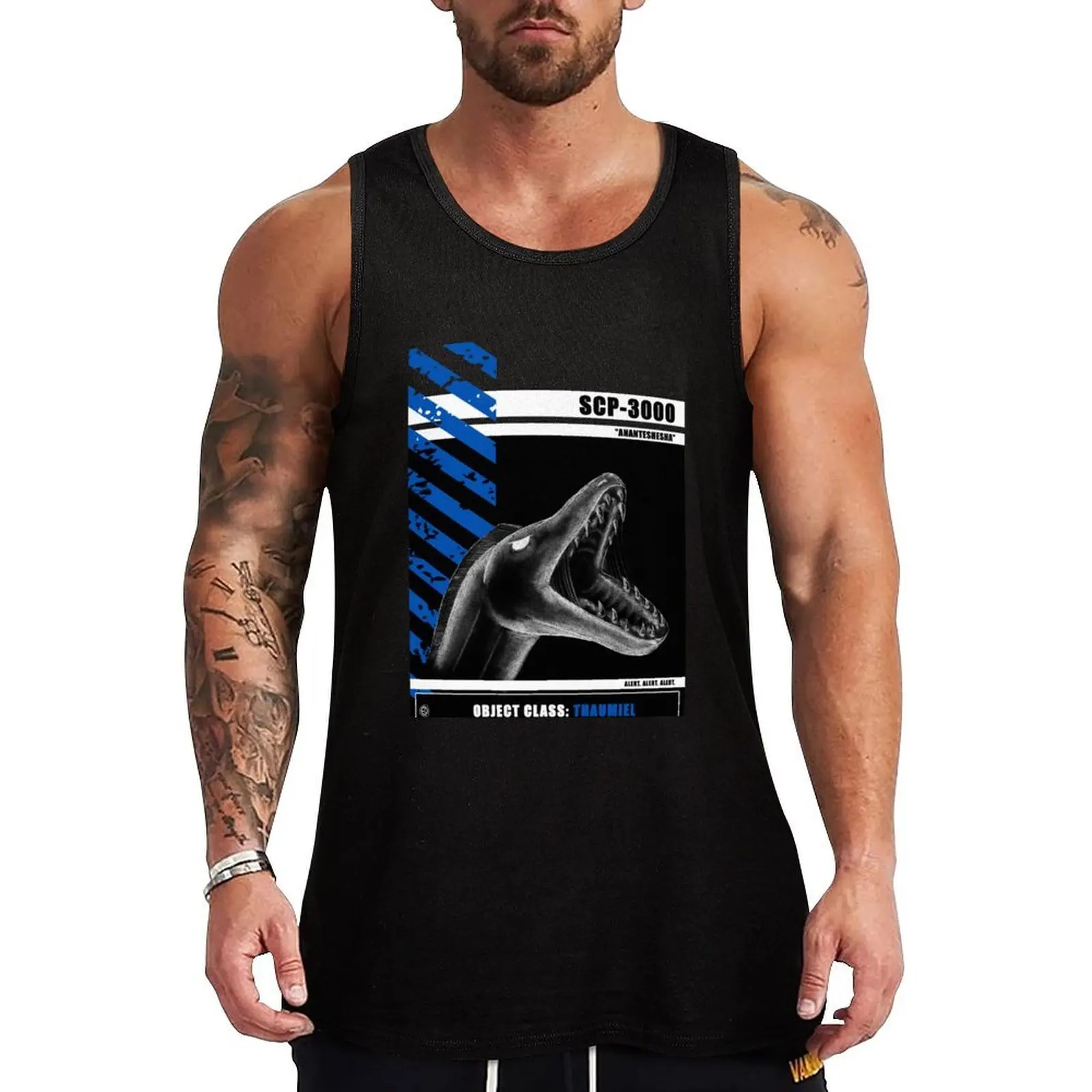 

SCP-3000 “ANANTESHESHA” Tank Top sleeveless Men's summer clothes 2025 anime Sleeveless top