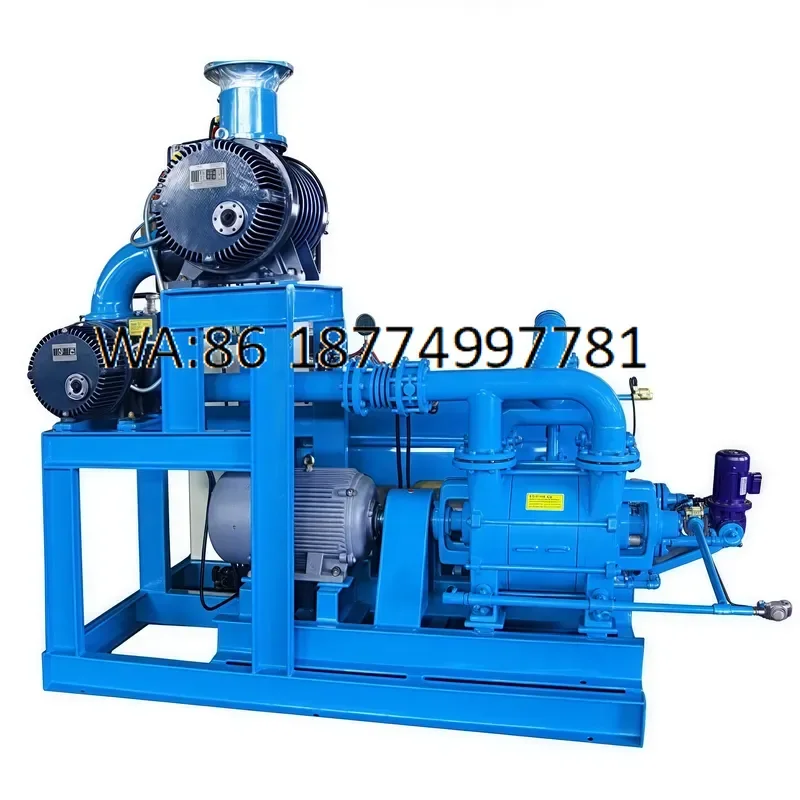 custom For ZJP Series Roots Vacuum Pump Three Phase Explosion Proof Motor PLC Control Stainless Steel Filter