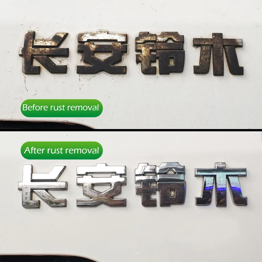 V-Vaxy 50 ml Chromplatten-Runderneuerungsmittel für flüssiges Auto-Logo, Rostentfernungsreiniger