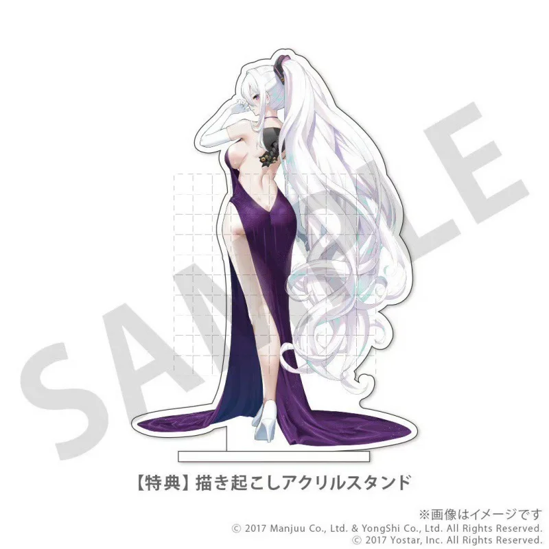 Anime Azur Lane 15cm Kearsarge Perseus Acrylic Stand Model Plate Keychains Tabletop Decorations Character Merchandise