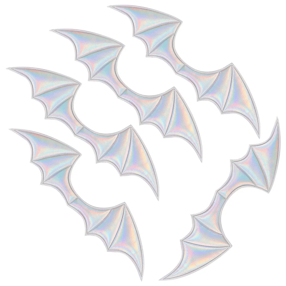 5Pcs Devil Bat Wing Hair Accessories DIY Hair Decoration Premium Material for Halloween Party Hairpin Shoes Clothes Bags Craft