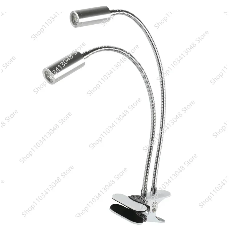 LED Clamp Type Microscope Illuminator Adjustable Side Spotlight Lamp Fill Light Lamp 5V For HDMI USB Video Microscope Camera