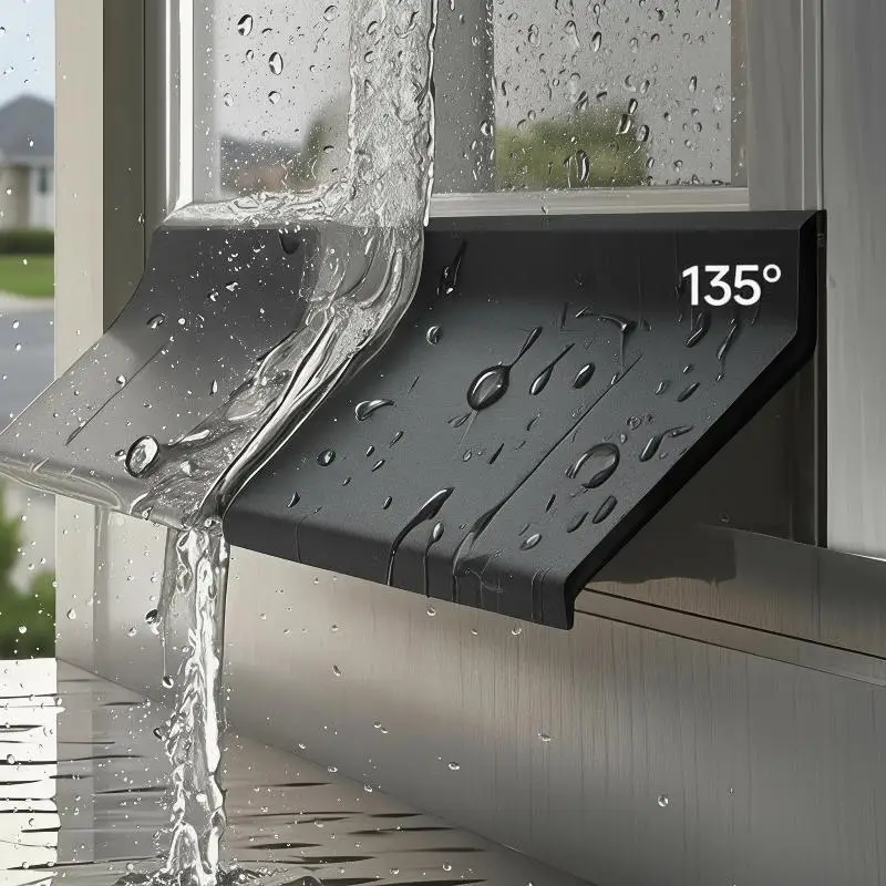 Anti Aging Sliding Window Sealing Strip 0.5/1/2M Water Rain Blocking Weatherstrip Windproof for Home Use