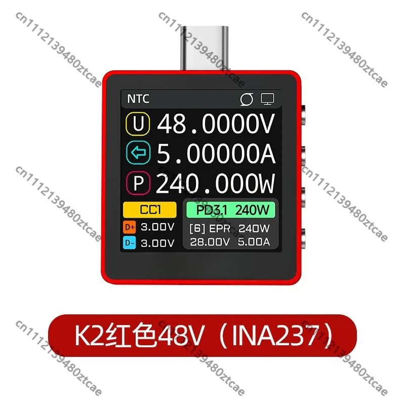 Multifunctional USB Tester 48V Voltage Current Meter INA237 Chip PD3.1 Protocol Detector Fast Charge Decoy Test Tool