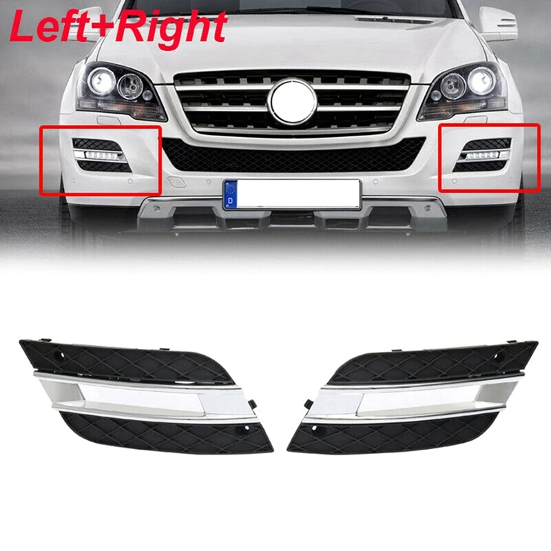 

1648801924 1648802024 Daytime Runing Light Cover Front Bumper Grille For Mercedes-Benz W164 ML350 ML450 2009-2011