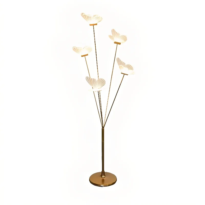 Wedding butterfly street lamp wedding proposal stage glow golden decorative props