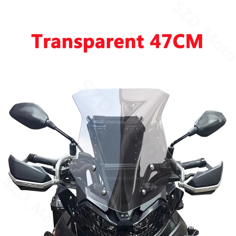 For Benelli TRK702 TRK702X TRK 702 702X High Quality Motorcycle Windshield Windscreens Wind Deflectors Front Glass Transparent