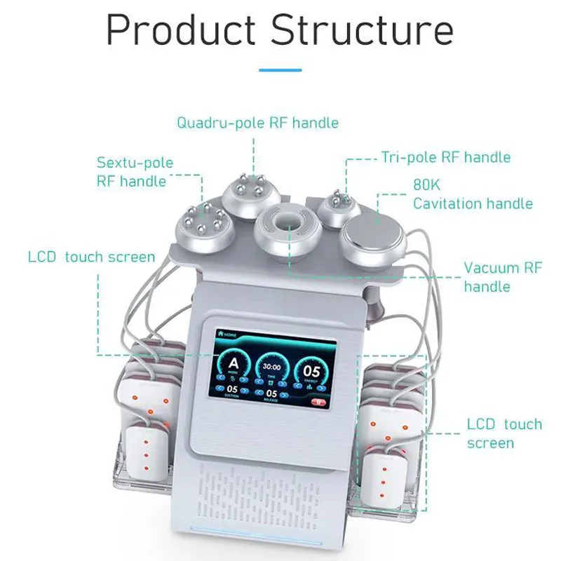 เครื่องนวดสลายไขมันด้วยคลื่นความถี่80K เครื่องสลายไขมันยกกระชับใบหน้าแบบมืออาชีพ
