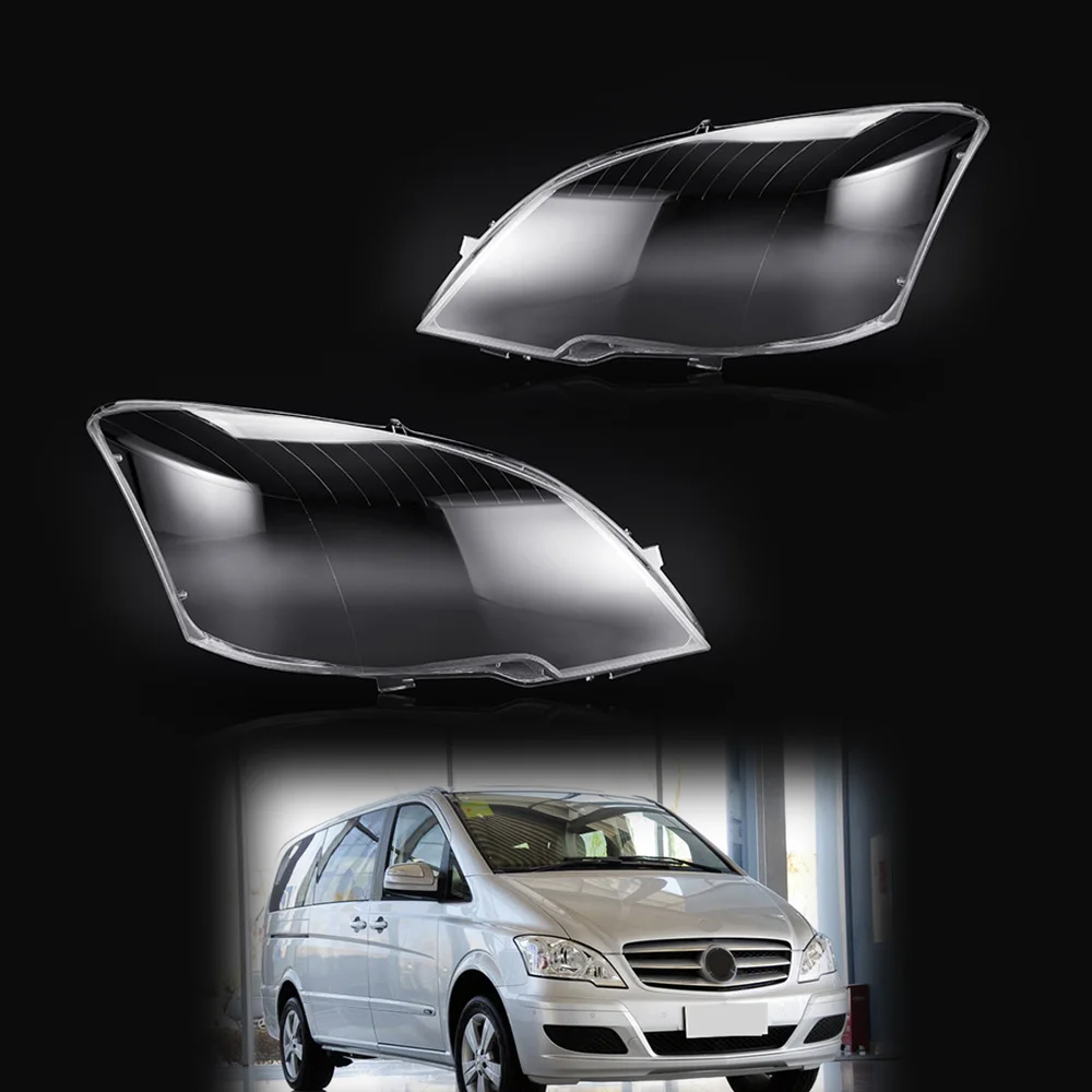 For Mercedes Benz Viano Vito W639 12-15 2012 2013 2014 2015 Front Headlamps Shell Car Headlights Lens Cover Clear