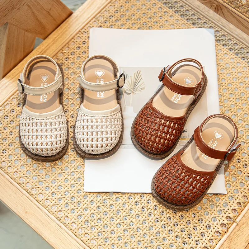 

Baby Girls Sandals Summer Comfortable Wear-Resistant Mesh Princess Casual Sandals for Kids Toddler Girl Shoes