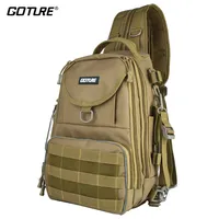 Goture Fishing Bag Waterproof Nylon Backpack Hand Chest Bag Men Women Outdoor Camping Hiking Huntting Fishing Tackles Bags