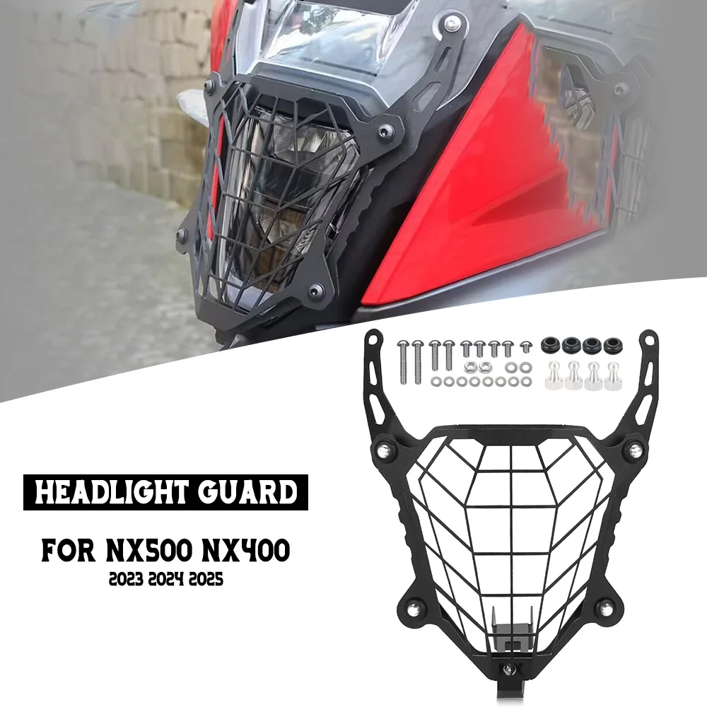 

Motorcycle For Honda NX500 NX400 2023 2024 2025 Stainless Steel Headlight Guard Headlamp Shield Mesh Grille Protector Accessorie