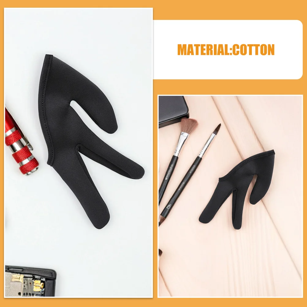 2 قطعة مقاومة للحرارة ثلاثة أصابع قفازات تصفيف الشعر الشباك عصا مستقيم حماية الحرارة قفازات الحرارية لصالون المنزل