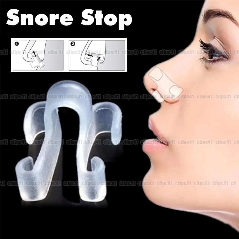 

1Pc Sleeping Aid Healthy Care Anti-Snoring Device Snore stop Anti-Snoring Apnea Nose Breathe Clip Stop Snore Device
