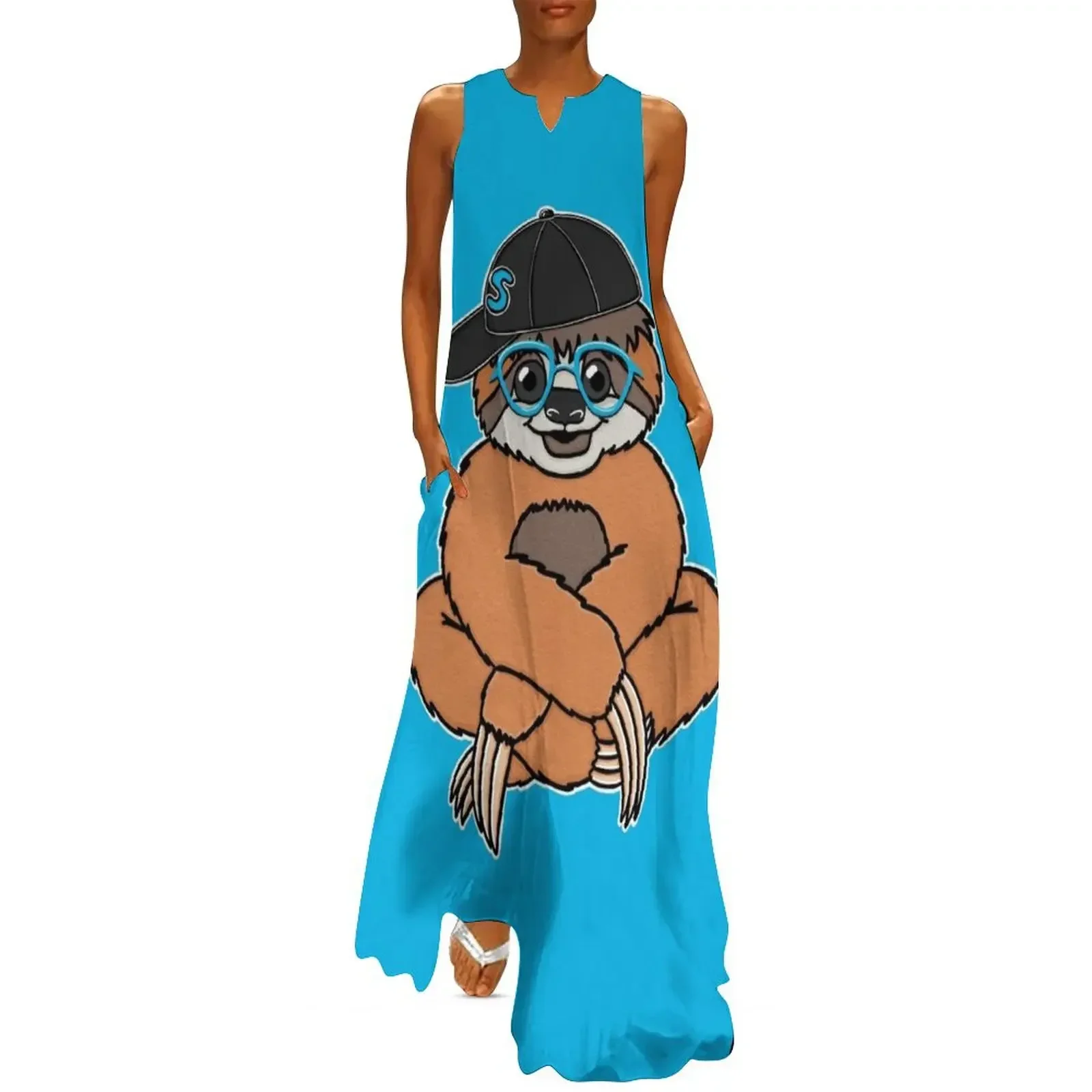 

“Holly” 3 Three-toed Sloth With Character Long Dress women's clothing trend 2025 dresses for special events Evening gown Dress