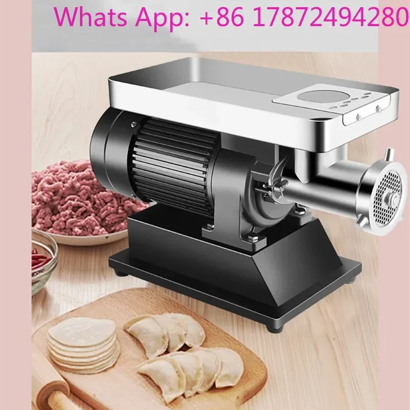 Electric Meat Grinder 1800W/2500W/2800W Industrial Meat Mincer w/ 2 Blade, 3 Grinding Plates, Sausage