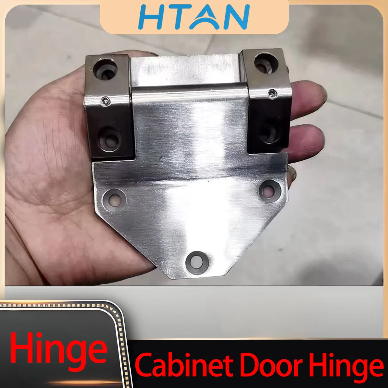 304 Stainless Steel Heavy-Duty Thick Hinge for Industrial Use Load-Bearing for Truck Trailer Container Cabinet Doors