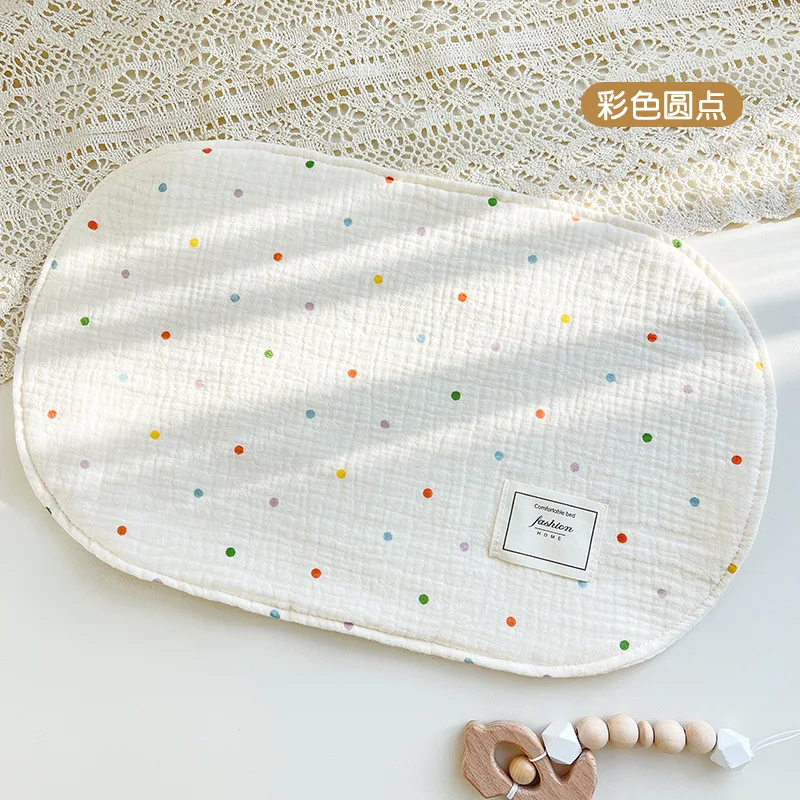 8 Layer Gauze Newborn Baby Pillow Double Side Breathable Soft Cotton Towel Pillow Pad Bedding Summer Baby Head Protection