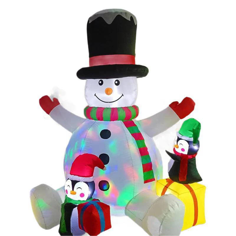 

Christmas Snowman Perfect Out-of-home Advertising Light Emitting Diode Lighting Santa Claus Gift Bag Air Mold Party Supplies