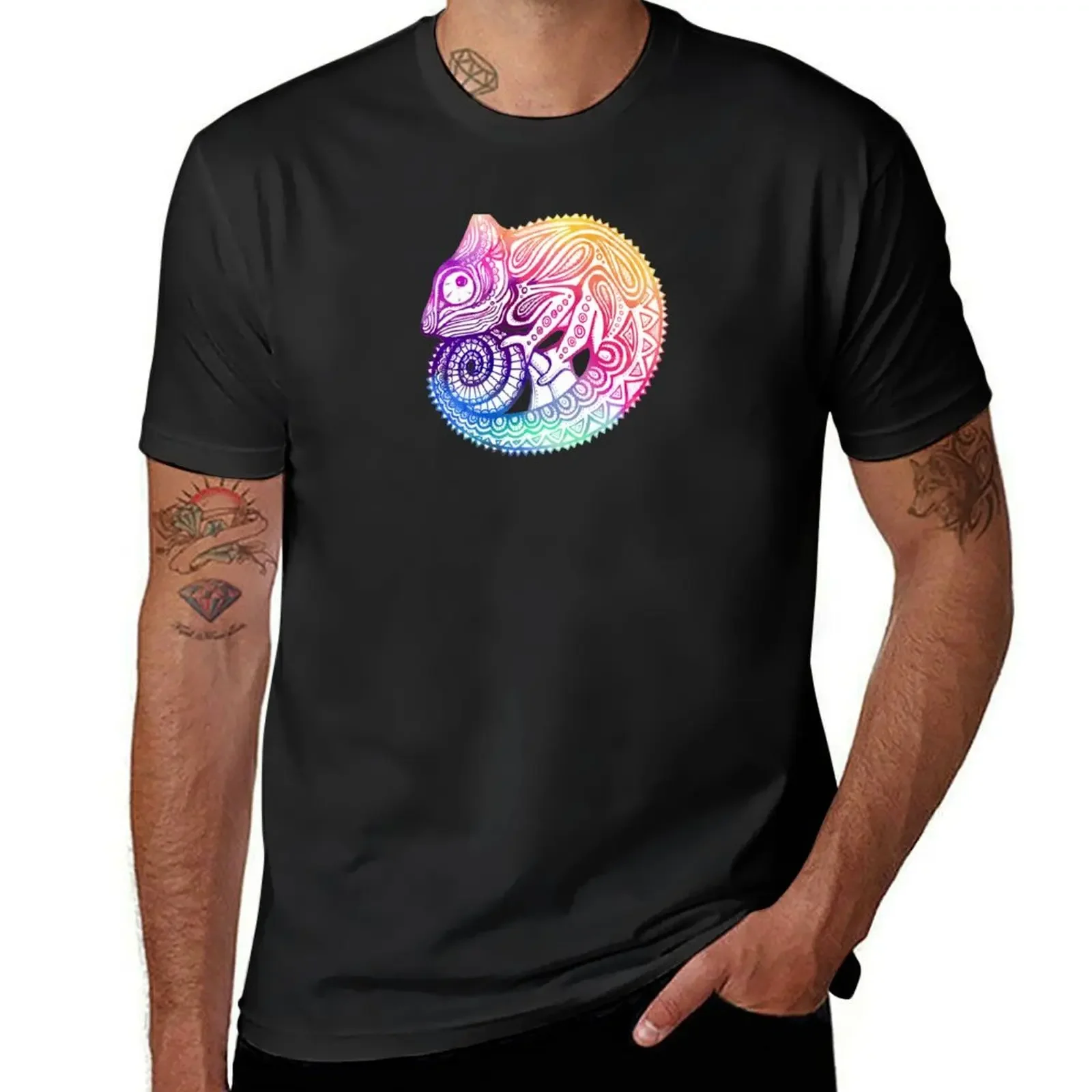 Chameleon T-Shirt aesthetic clothes oversized graphic tee cheap stuff mens cotton t shirts