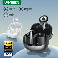 UGREEN Auriculares inalámbricos Bluetooth Semi-abiertos ANC Adapativos Auriculares con cancelación activa de ruido LDAC Auriculares de audio de alta resolución