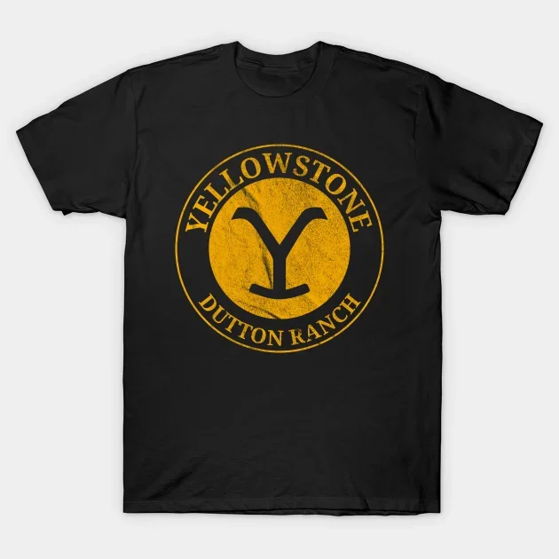 Yellowstone Dutton Ranch T Shirt TV Shows Tshirts Cool Western Cowboy Graphic Tshirt Men Oversized Ropa Hombre Camisetas