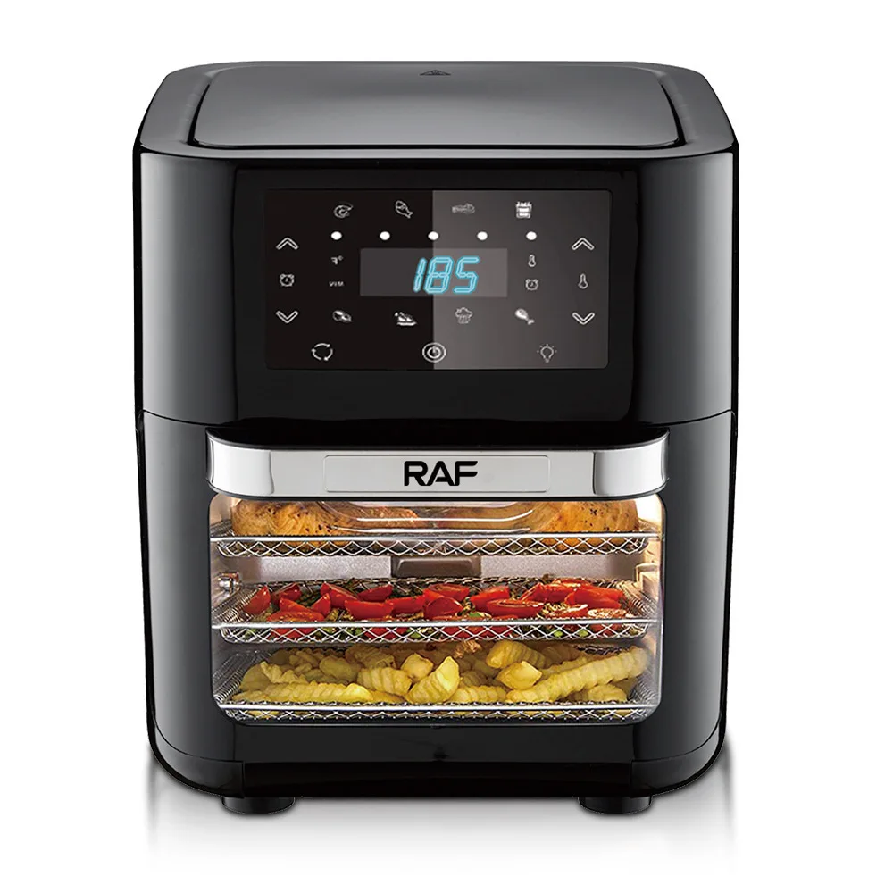 European Standard Square Air Fryer Multifunctional Household Oven Large Capacity Smart Touch Screen Non-Stick Surface Overheat