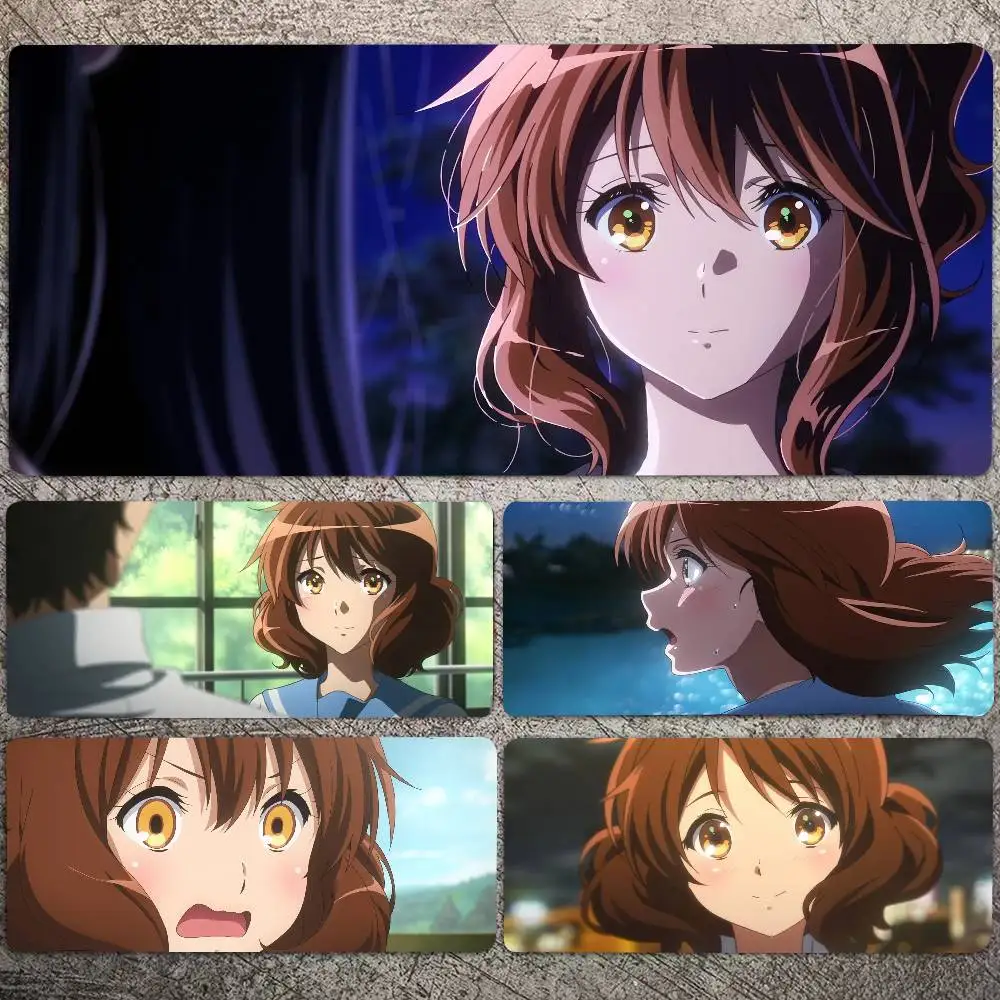 Oumae Kumiko Anime Mousepad Non-slip Suitable For Office Computers Laptops E-sports Game Desk Mats XXL Keyboard
