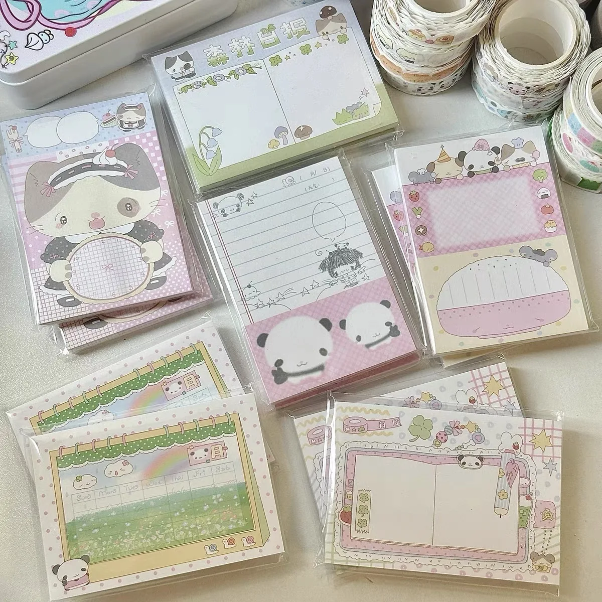 Animal panda cartoon note DIY hand account cute note