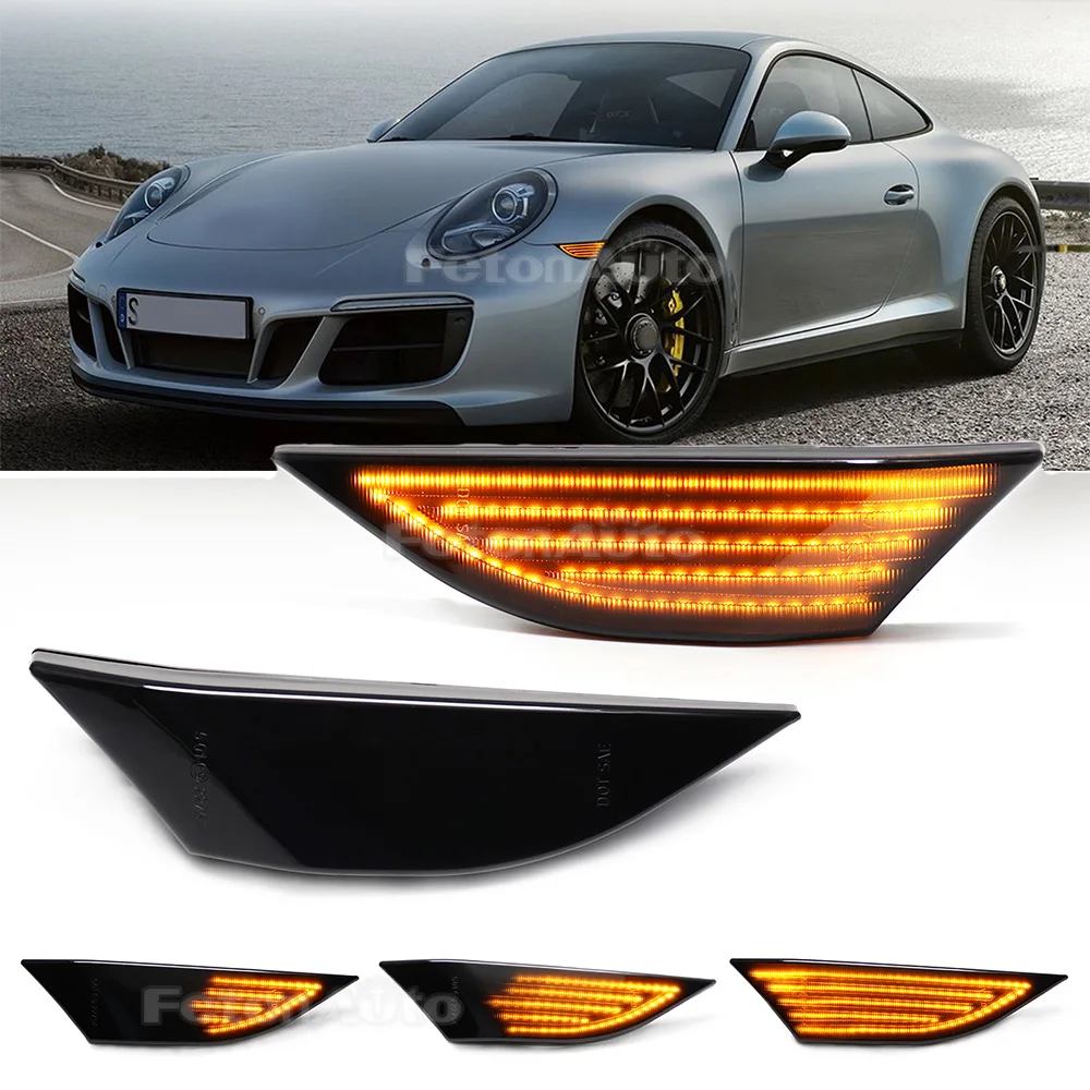 

Фонарь с динамической последовательностью, боковой фонарь для 2012-2016 Porsche 991 Carrera 4/S/светодиодный/T/GTS