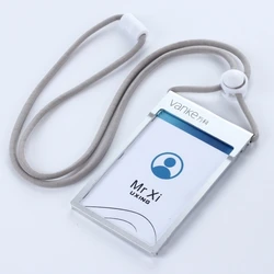 Employee's Chest Work Card Set Real Estate Company's Id Certificate Paper Tag Sleeve Name Plate Badge Holder Case