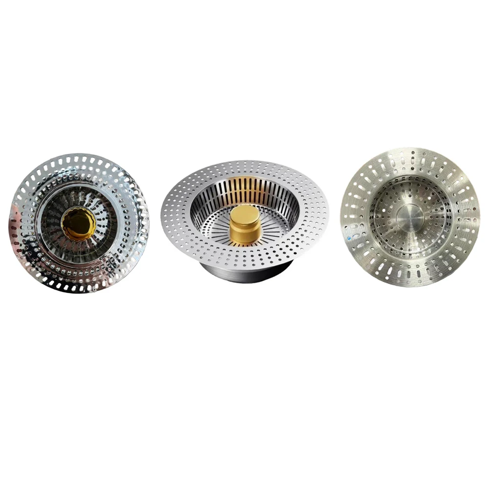 Stainless Steel Kitchen Sink Drain Strainer For Vegetable Basin Washing, Efficient Food Debris Filter For Most Standard Sinks