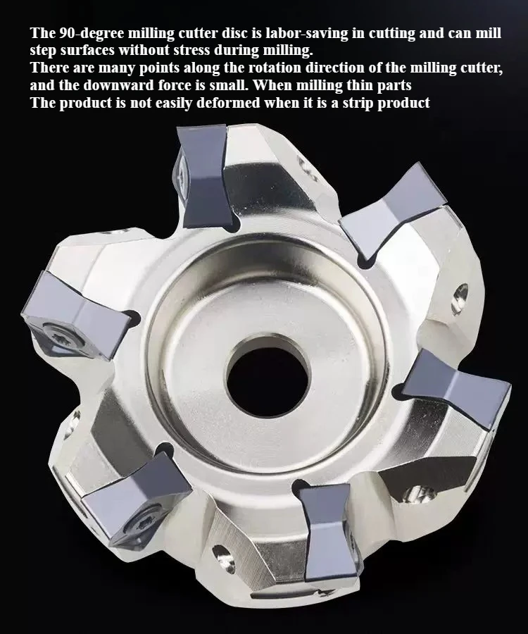 Double-sided 90-Degree Fast Feed Face Mill MFWN900R-63-22-5T Heavy Duty Cutting