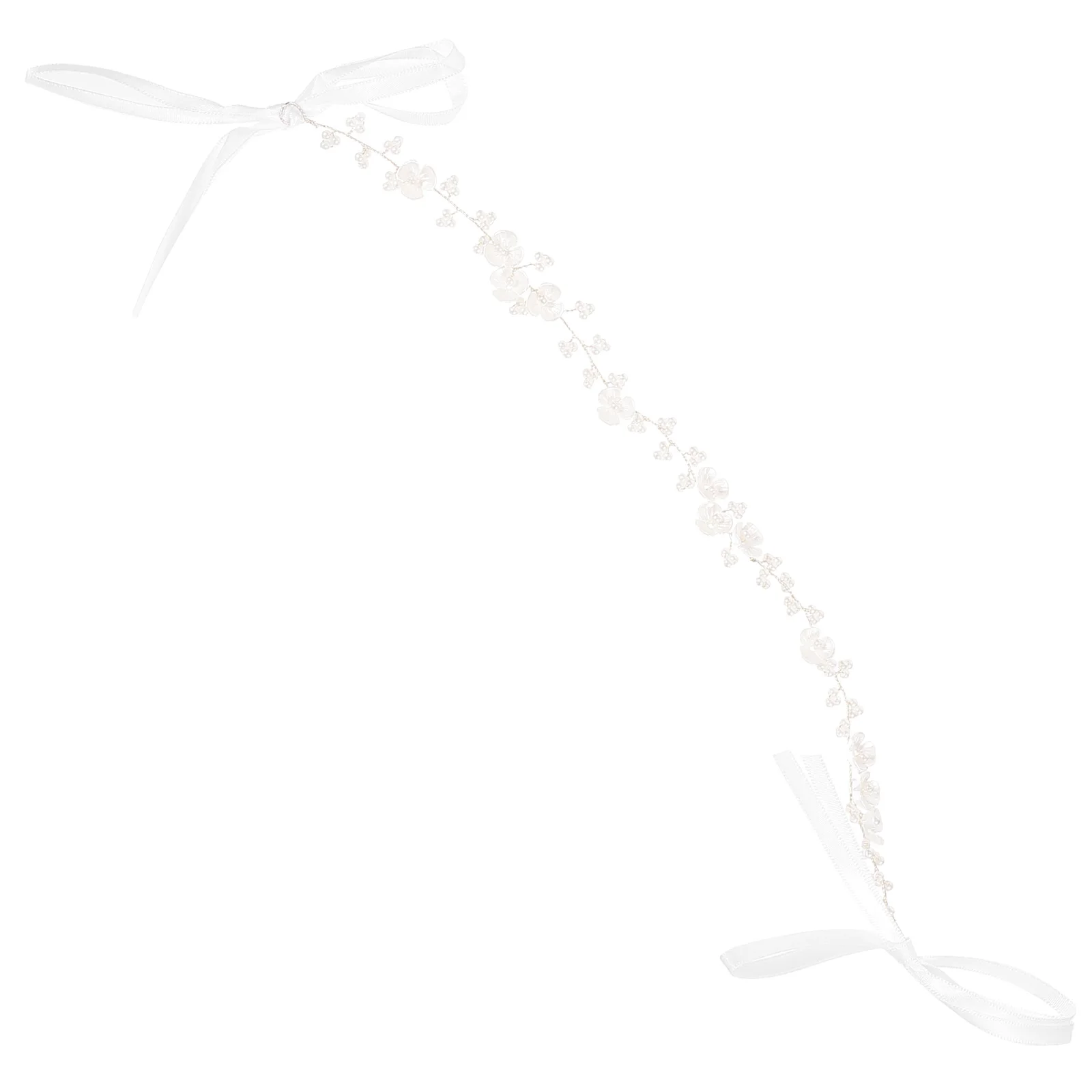 

Silver Pearl Hair Vine Wedding Headpiece Bridal Accessories Shell Flower Comfort Fit Elegant Charm Communion Crown Hair Jewelry