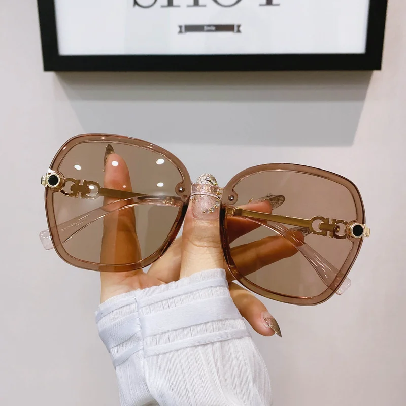 Sunglasses New Women's Sunglasses Ins Korean Edition Network Red TikTok Audio Tape Goods Fashion SunclassesG Home