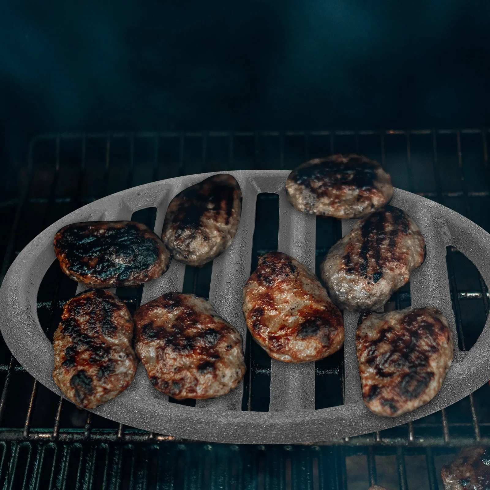 

Cast Iron Grill Grate Durable Heavy Duty Cooking Grills Even Heat Distribution Versatile Outdoor Camping Wire Mesh BBQ