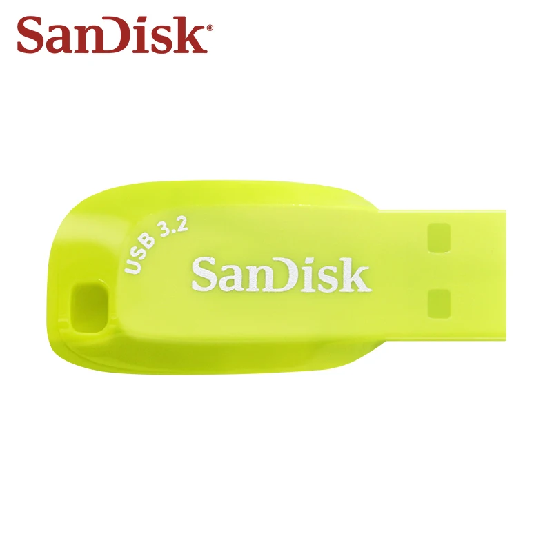 ขายส่ง SanDisk USB 3.2 ไดรฟ์ปากกา CZ410 สีเหลือง Memory Stick 25PCS 10 PCS 5PCS USB Flash Drive 128GB 64GB 32GB Original U Disk