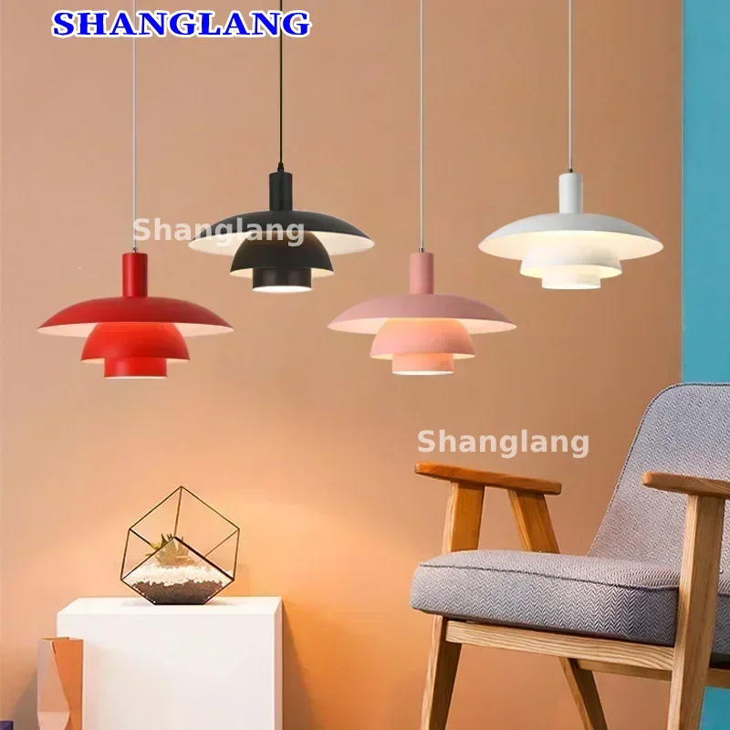 Danish Design Pendant Light High Quality Led Hanging Lamp Living Loui Lustre Kitchen UFO Color Droplight Industrial Chandelier