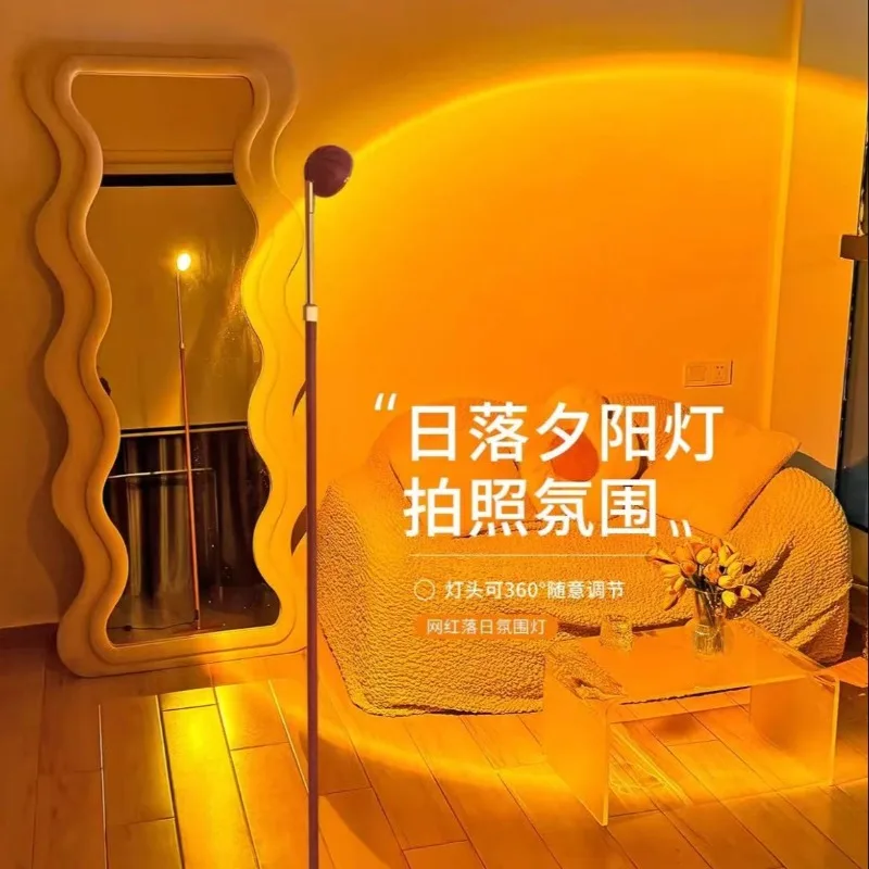 Light luxury Little Red Riding Hood floor lamp Internet celebrity live stream background ambient light