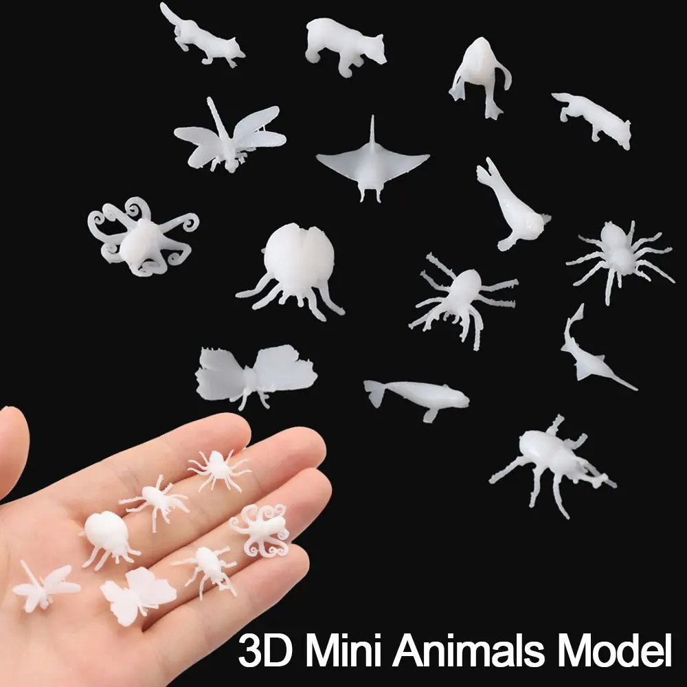 Necklace Mini jellyfish Pendant Mold Resin Epoxy Filling Material 3D Mini Animals Model Jewelry Making