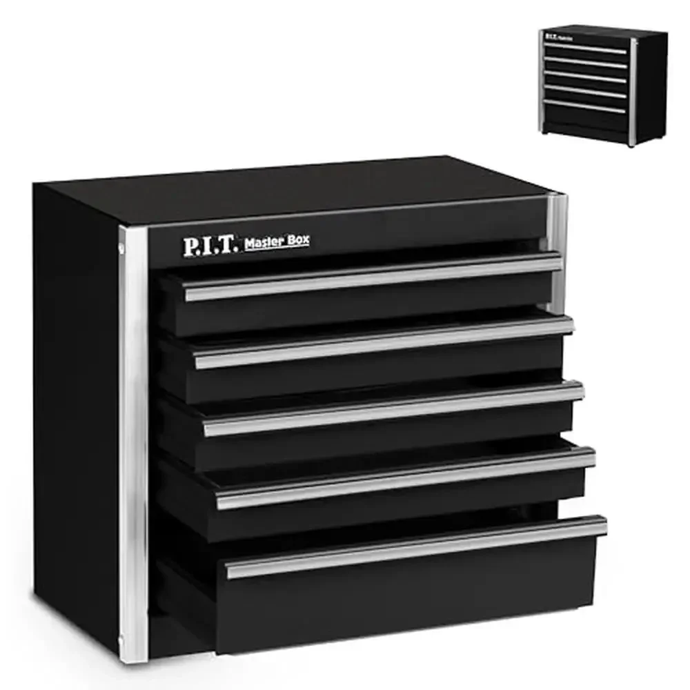 Compact 5-Drawer Portable Tool Box Steel Case Small DIY Tools Storage