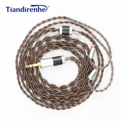 CustomMonocrystalline copper silver plated Earphone cable 2.5mm 3.5mm 4.4mm MMCX 0.78mm A2DC IE80 IM QDC TFZ  se535 se251
