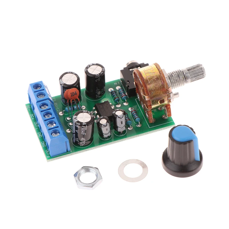 Portable Stereo Audio Amplifier TDA2822M Dual Channel Auxiliary Board Module for Micro Radio Sound Amplification