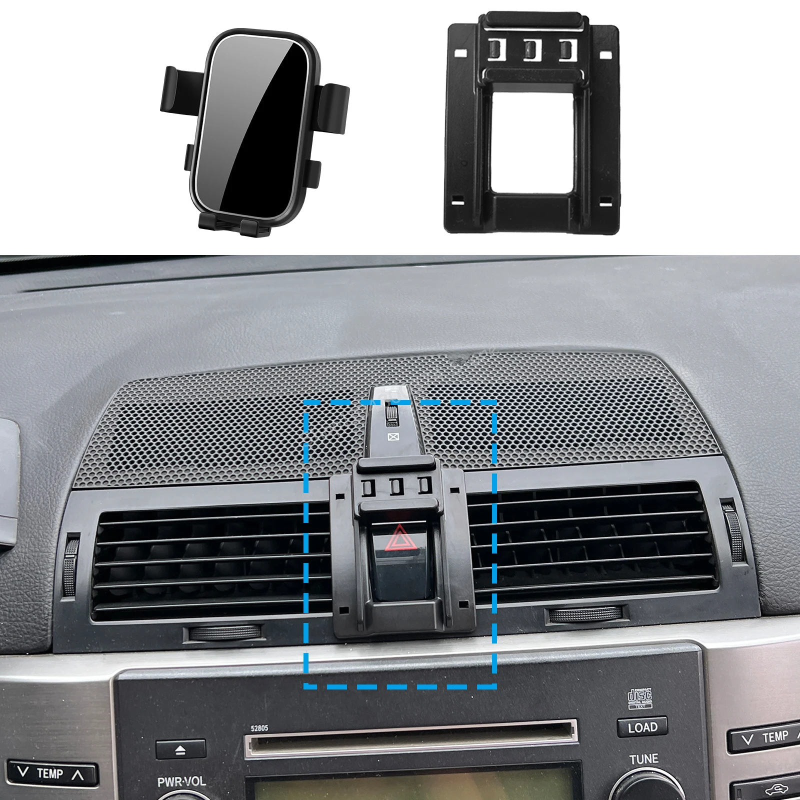 

Car Mobile Phone Holder for Toyota MARK X 2004-2009 MARKX Reiz GPS Bracket Navigation Stand Auto Accessories