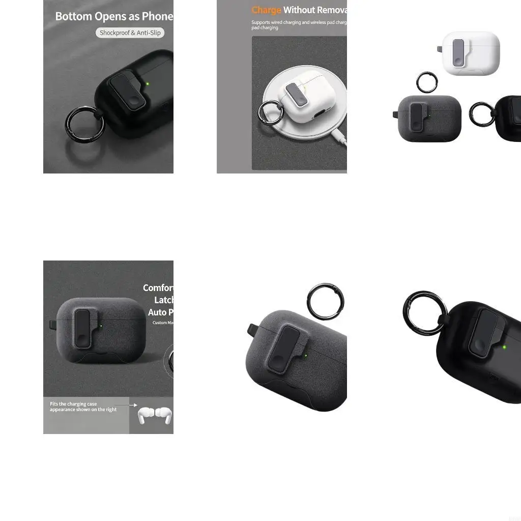 Earbud Charging Cover with Stand Housing Shell and Light Window Access 896C