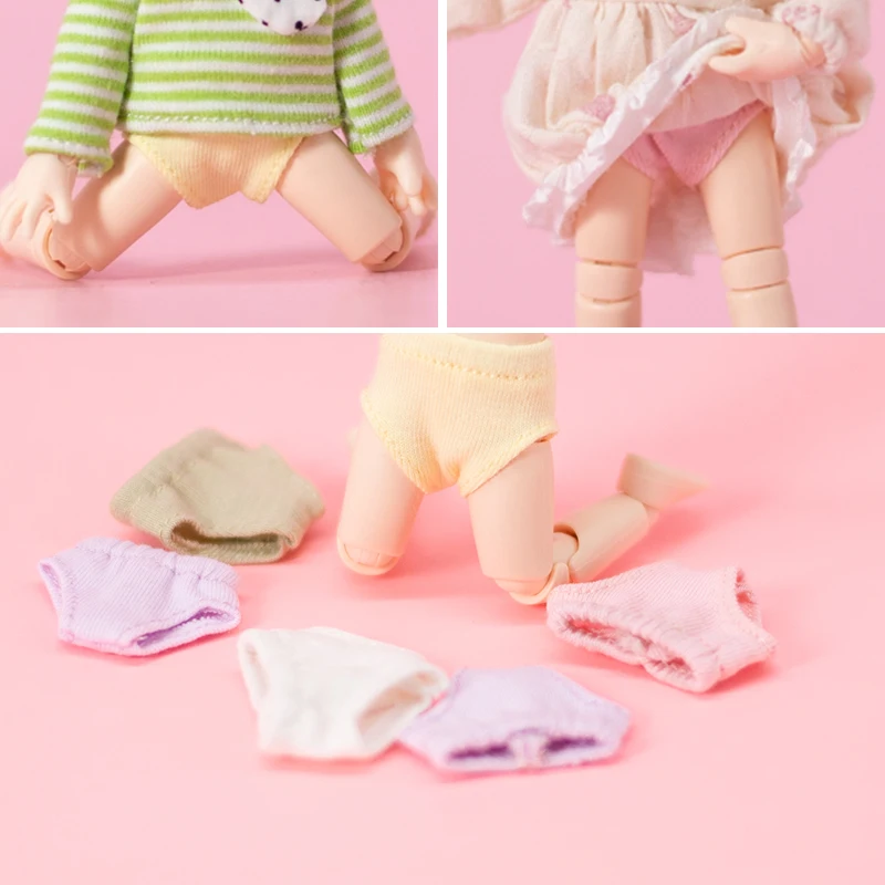 HOUZIWA 1/12 Bjd GSC Doll Underpants OB11 Doll Clothes Underwear