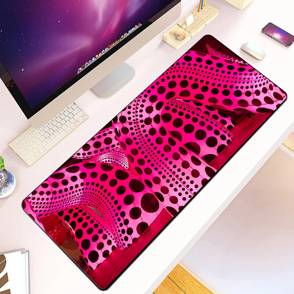 Yayoi Kusama Art Mousepad HD Printing Computer Gamers Locking Edge Non-slip Mouse Pad XXL90x40cm Keyboard PC Desk Pad