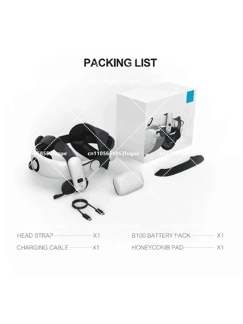 Magnetic Battery 10000mAh for Head Strap, Comfortable VR Head Mounted Accessories