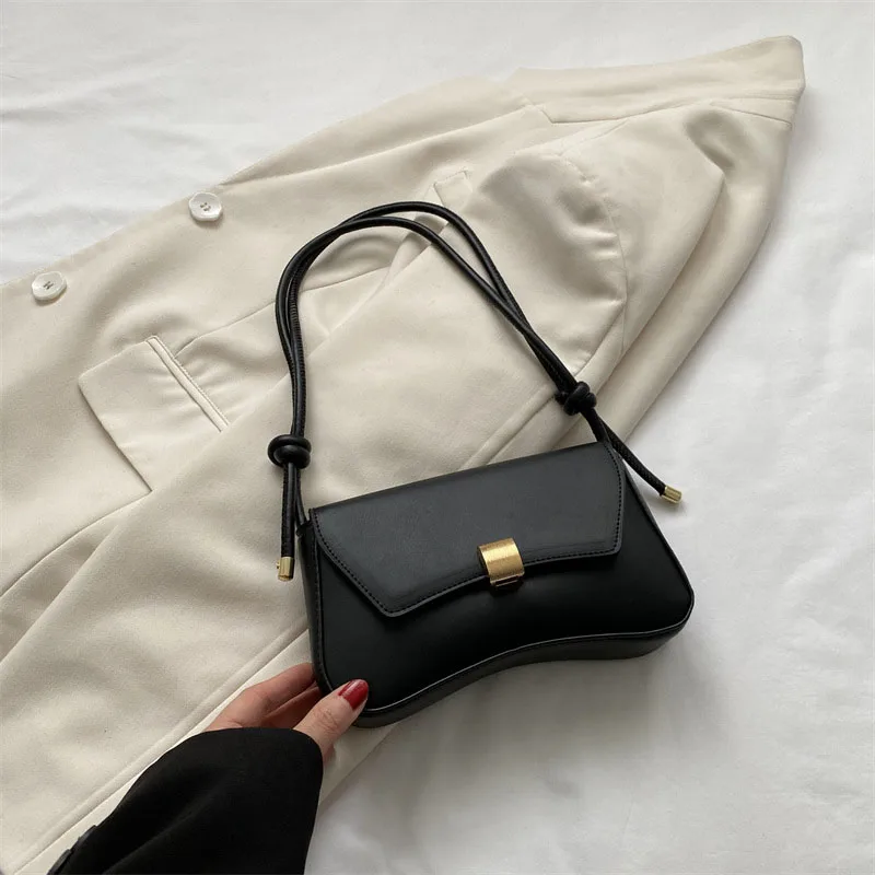 

Women Shoulder Crossbody Bag PU Leather Armpit Handbag Casual Underarm Pouch Purse for Ladies Stylish Solid Color Crossbody Bag