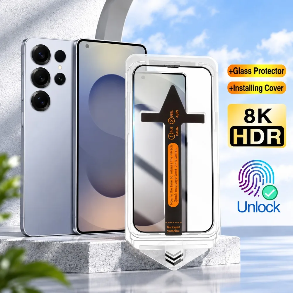 2PCS Screen Protector For Samsung Galaxy S26 S26 FE S25 Ultra S25+ Tempered Glass For Samsung Galaxy S25 S25 FE S25 Edge HD